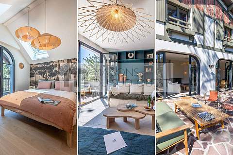 Position dominante pour cette villa lumineuse entre Lac et Océan