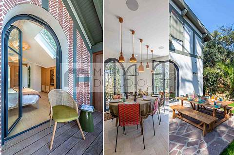 Position dominante pour cette villa lumineuse entre Lac et Océan