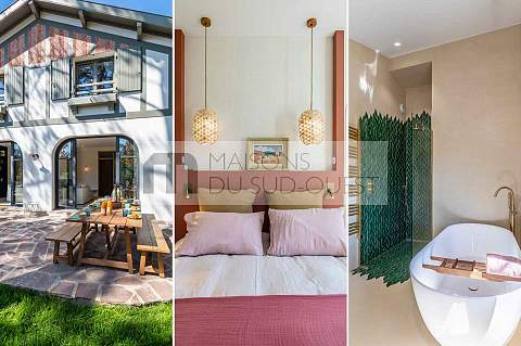 Position dominante pour cette villa lumineuse entre Lac et Océan