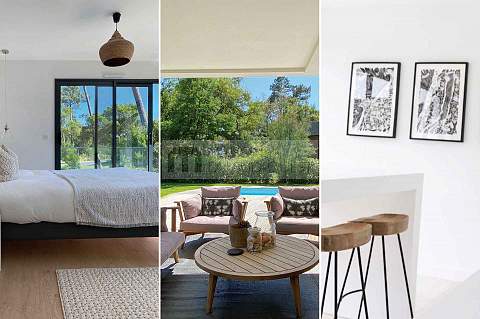 Villa contemporaine climatisée et sa piscine chauffée, au calme !