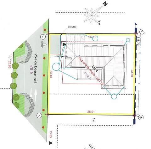 Permis de Construire déjà autorisé et purgé de tout recours pour ce terrain à bâtir