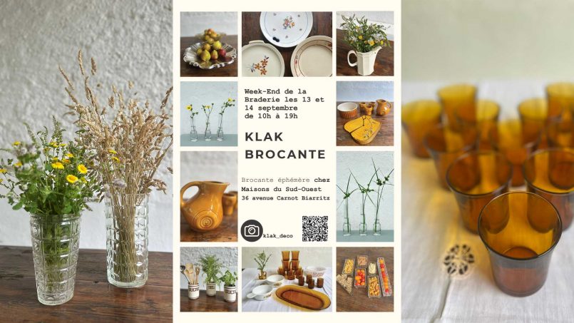 BROCANTE ÉPHÉMÈRE CHEZ MAISONS DU SUD-OUEST BIARRITZ